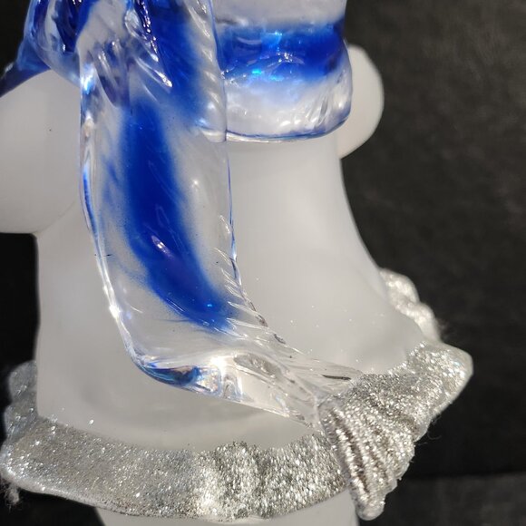 11 Inch, Holiday Frosted Ice Skating, Snow Lady, Christmas Decor - Picture 7 of 10